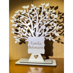 Árvore da Família Personalizada em Madeira | BCLaser